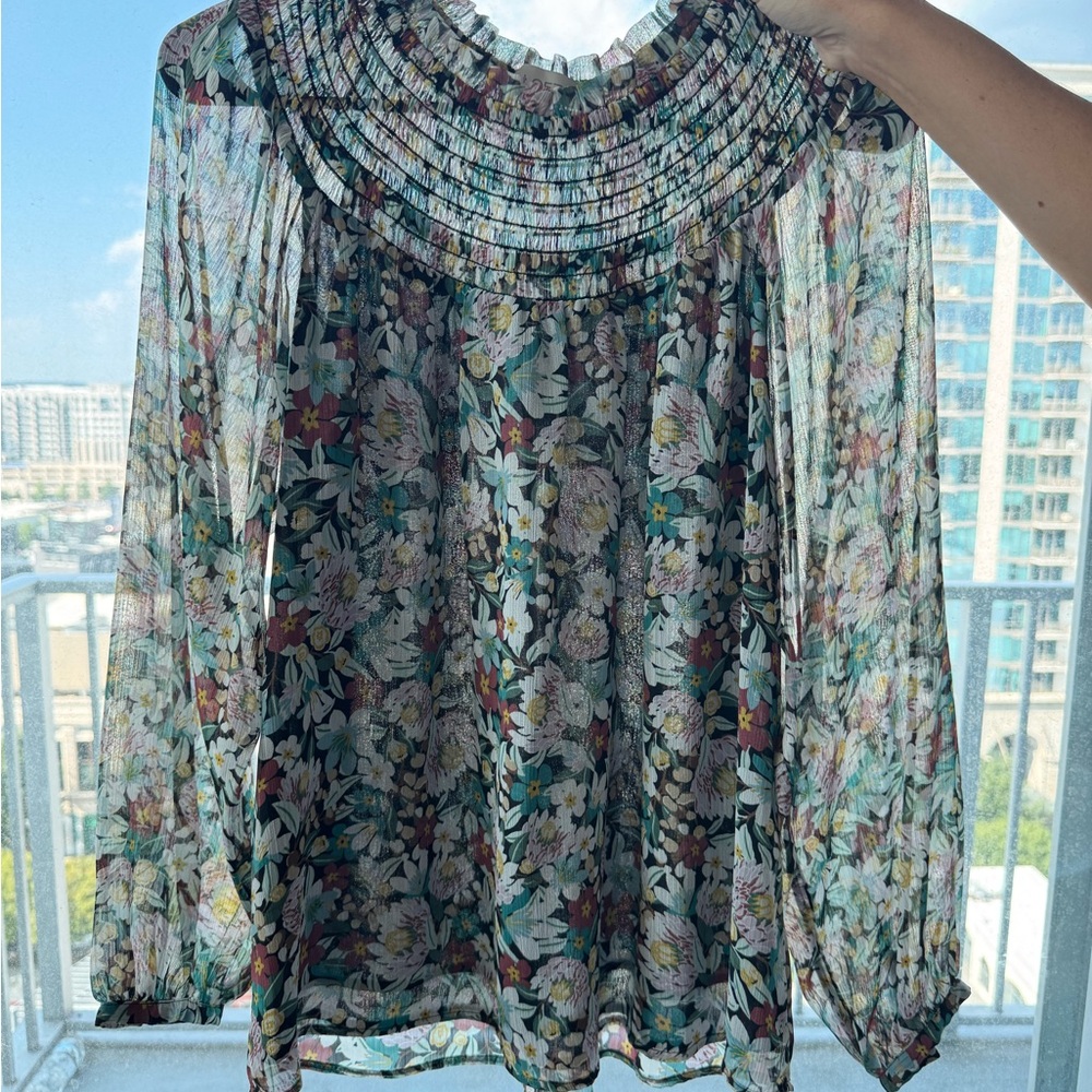 LOFT Floral Blouse - Multicolor